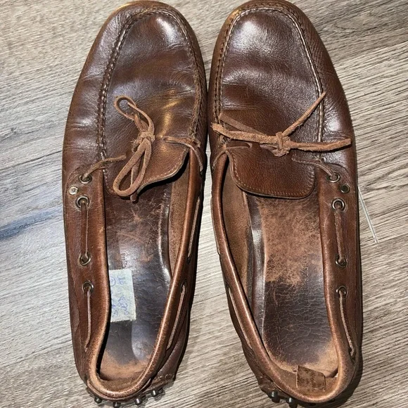 Ermenegildo Zegna Size 8 Leather Flats in Brown Leather flats Ermenegildo Zegna Brown size 7 US in Leather  main image 4